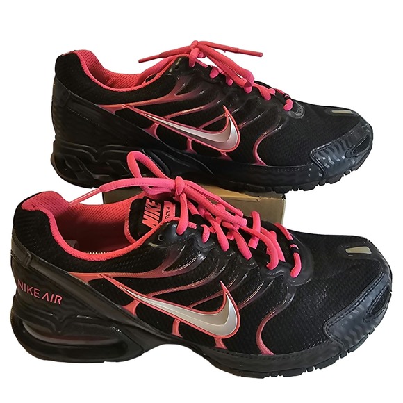 Nike Shoes - Nike Air max torch 4 running shoes womans size 10 black/volt pink sneakers FLAW